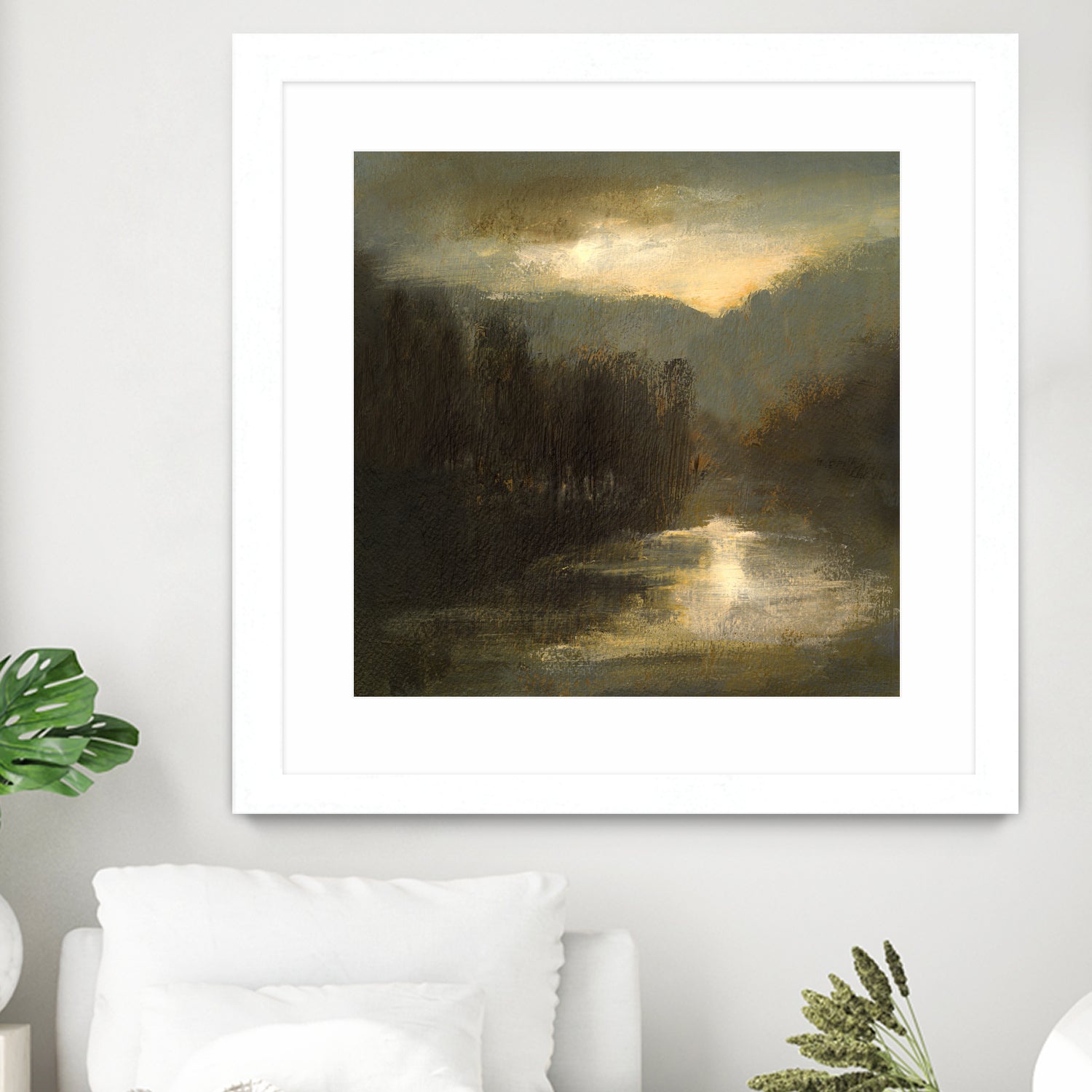 Nocturne in Gold by Sheila Finch on GIANT ART - landscapes seascapes lakes rivers