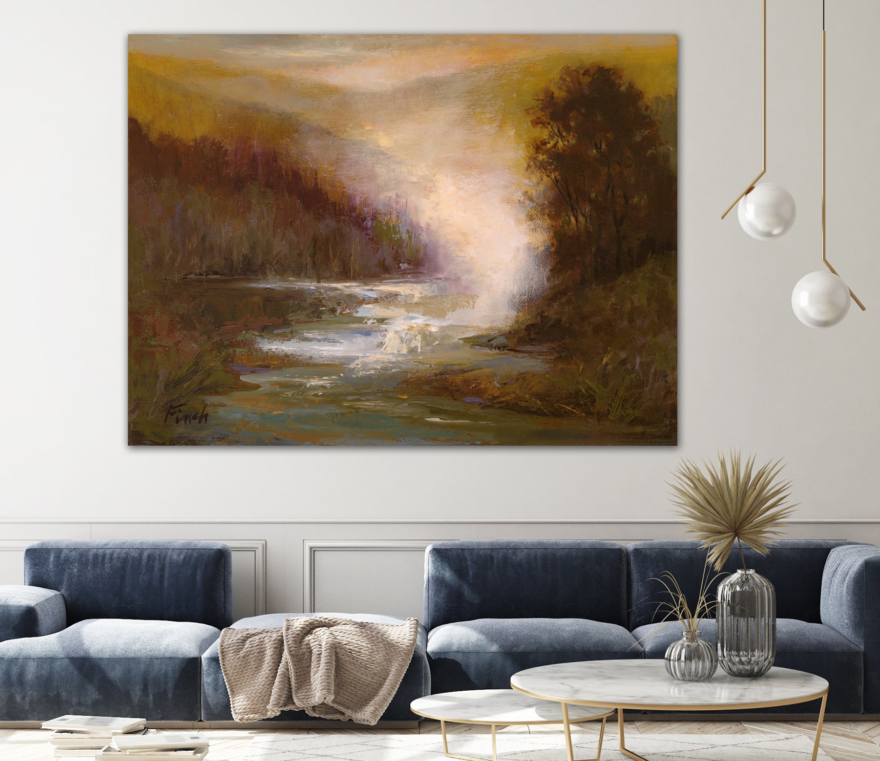 Waterfall Mist by Sheila Finch on GIANT ART - landscapes seascapes lakes rivers