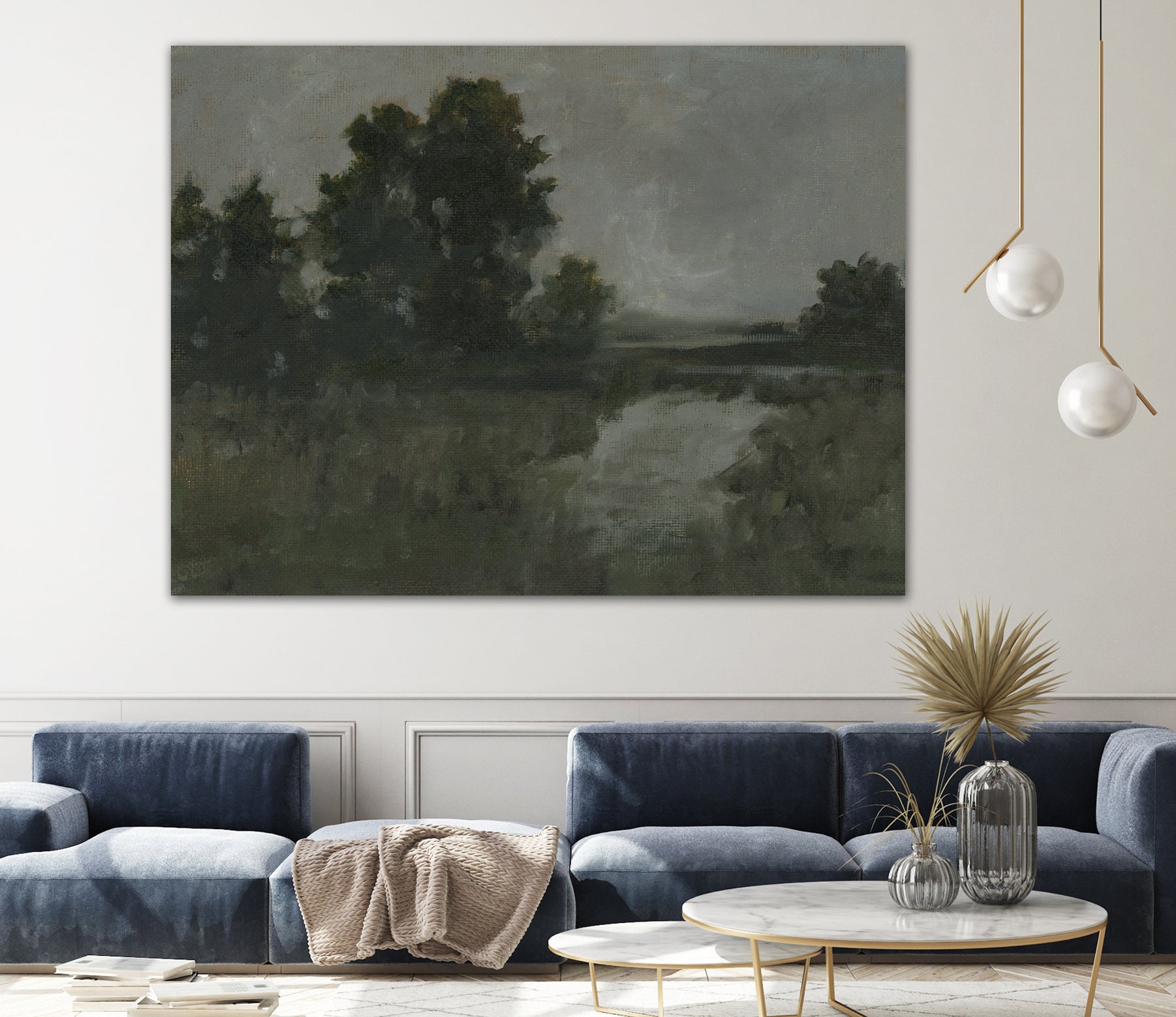 Moody Marsh I by Ethan Harper on GIANT ART - landscapes seascapes countryside