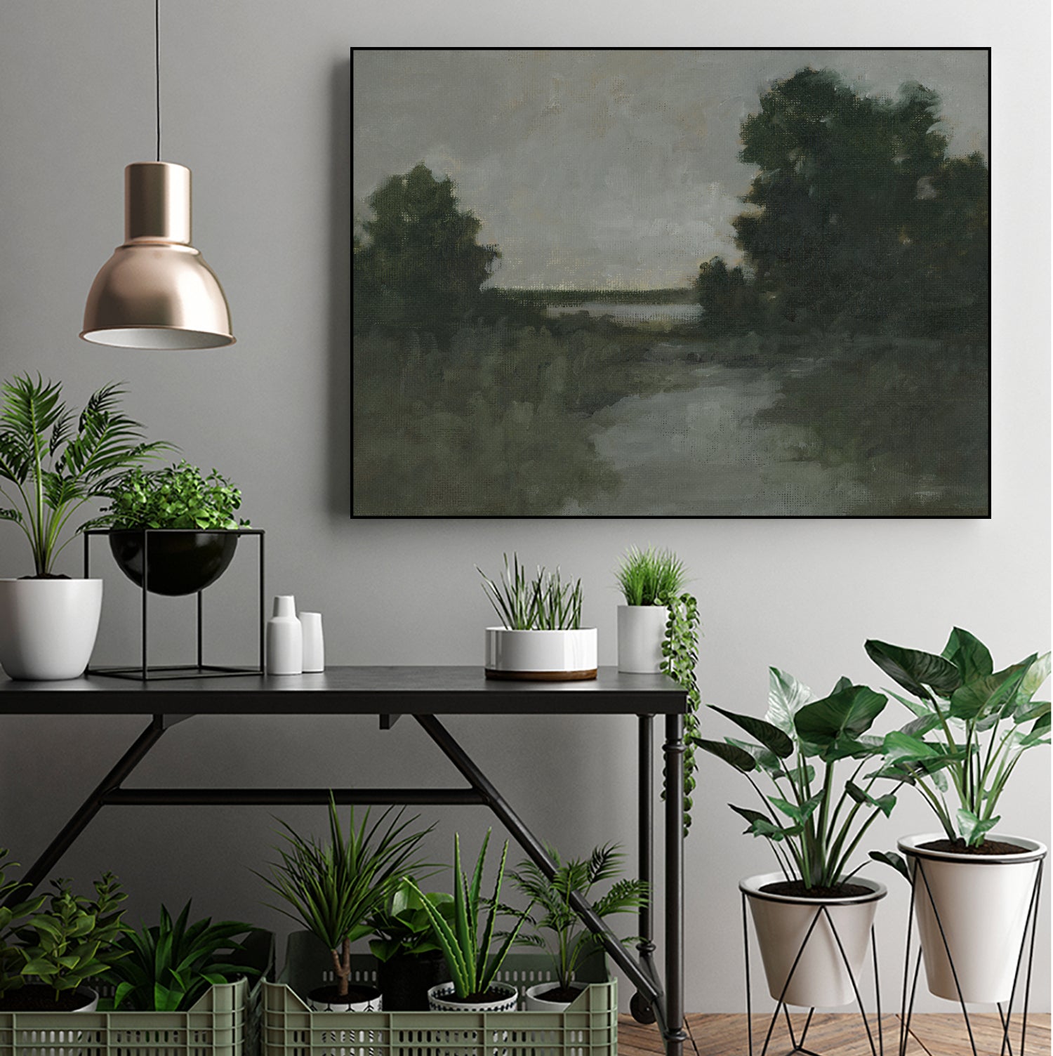 Moody Marsh II by Ethan Harper on GIANT ART - landscapes seascapes countryside