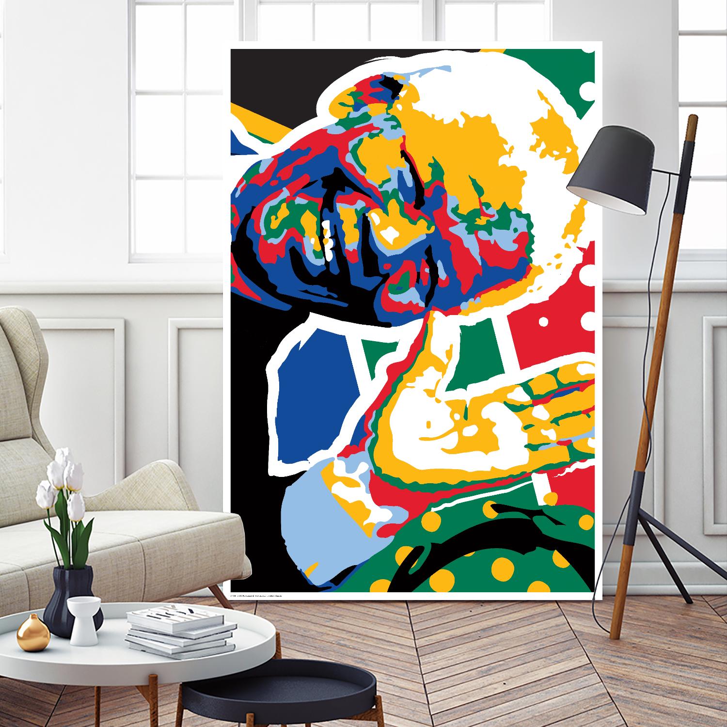 Madiba by Ray Lengelé on GIANT ART - yellow celebrities