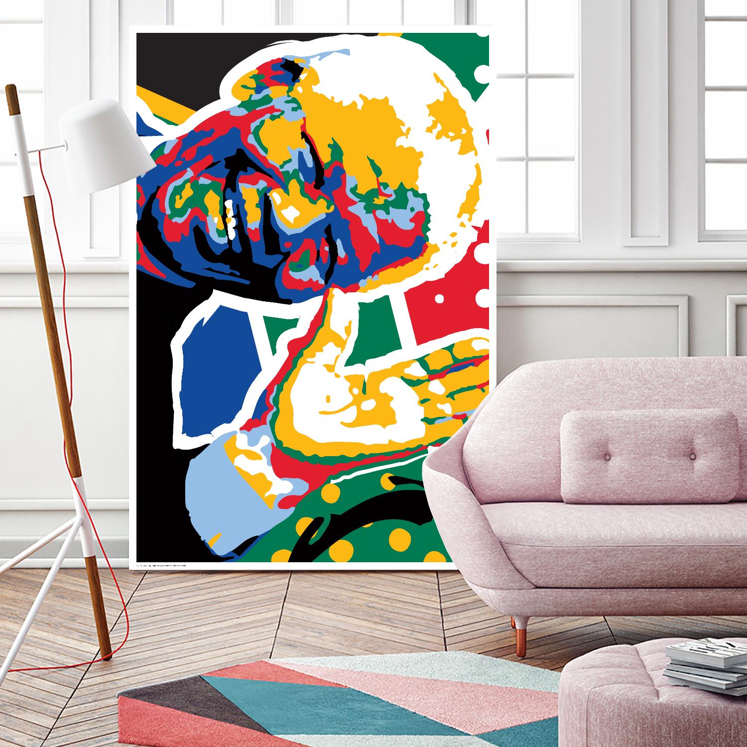 Madiba by Ray Lengelé on GIANT ART - yellow celebrities