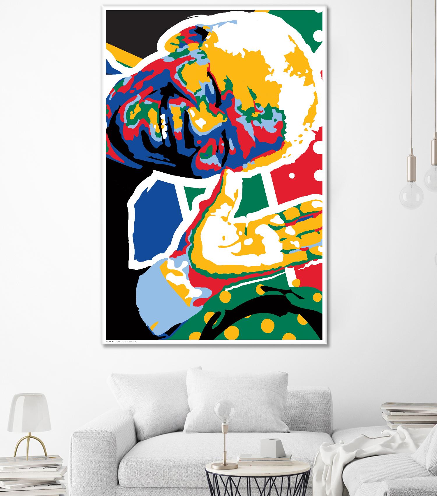 Madiba by Ray Lengelé on GIANT ART - yellow celebrities