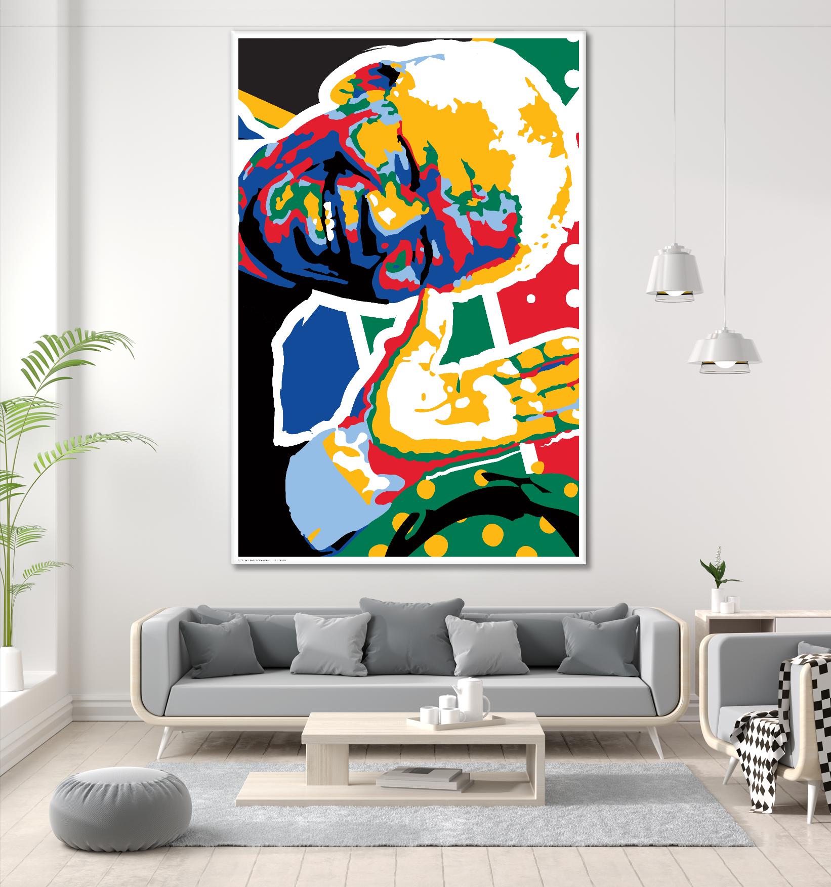 Madiba by Ray Lengelé on GIANT ART - yellow celebrities