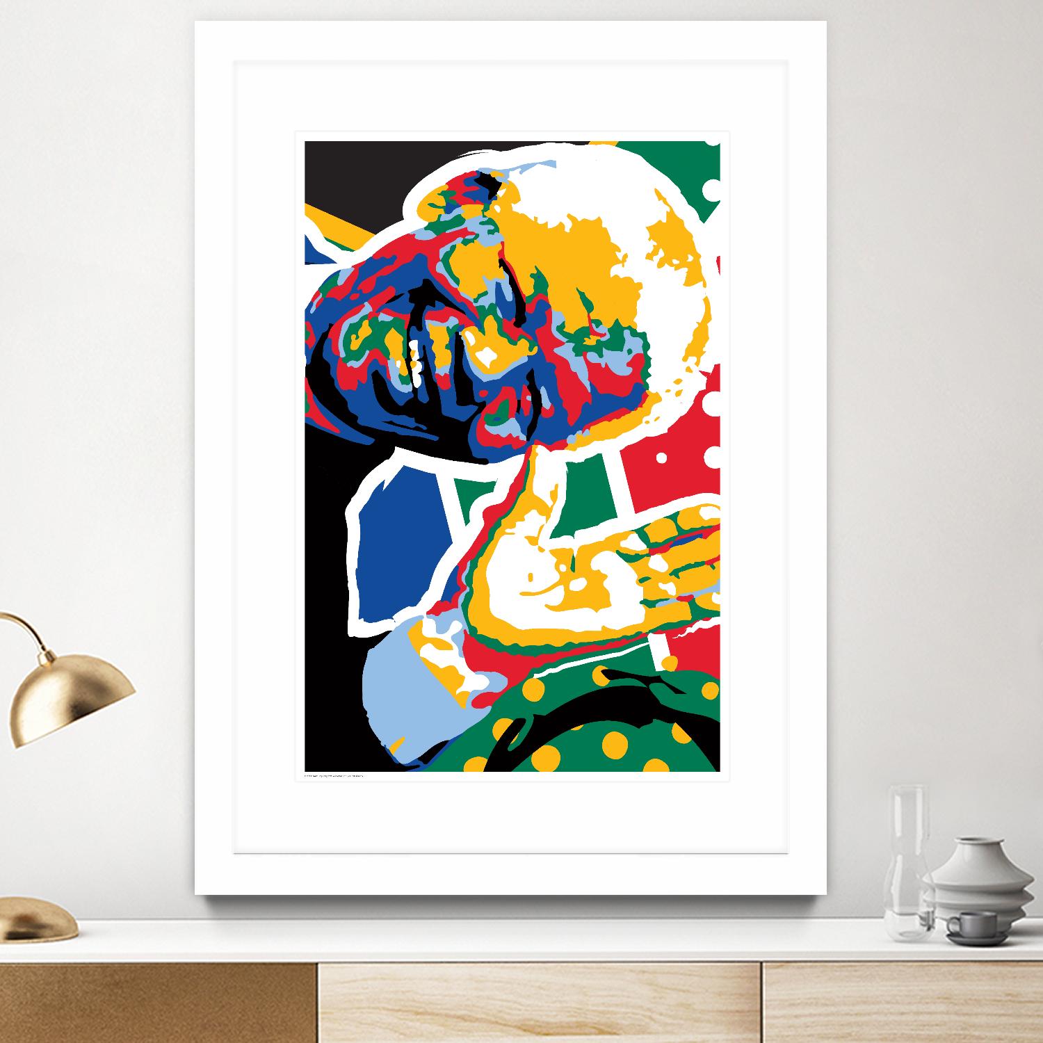 Madiba by Ray Lengelé on GIANT ART - green street art nelson mandela