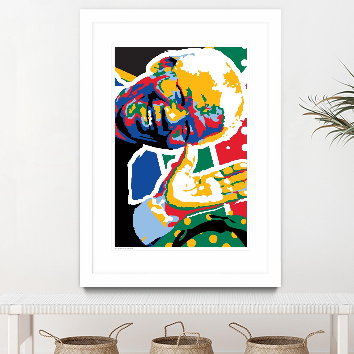 Madiba by Ray Lengelé on GIANT ART - green street art nelson mandela