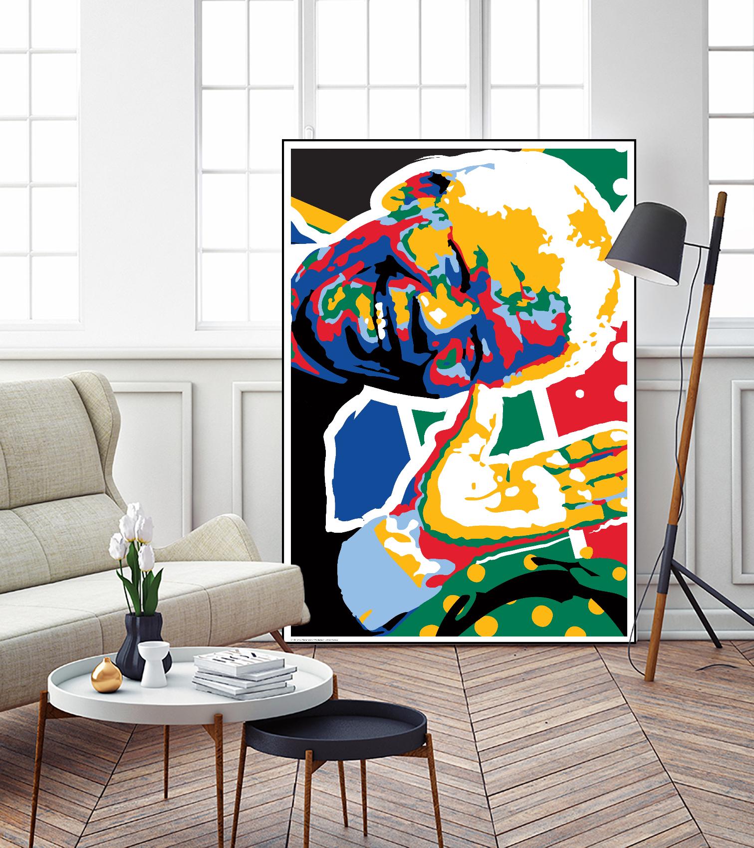 Madiba by Ray Lengelé on GIANT ART - yellow celebrities