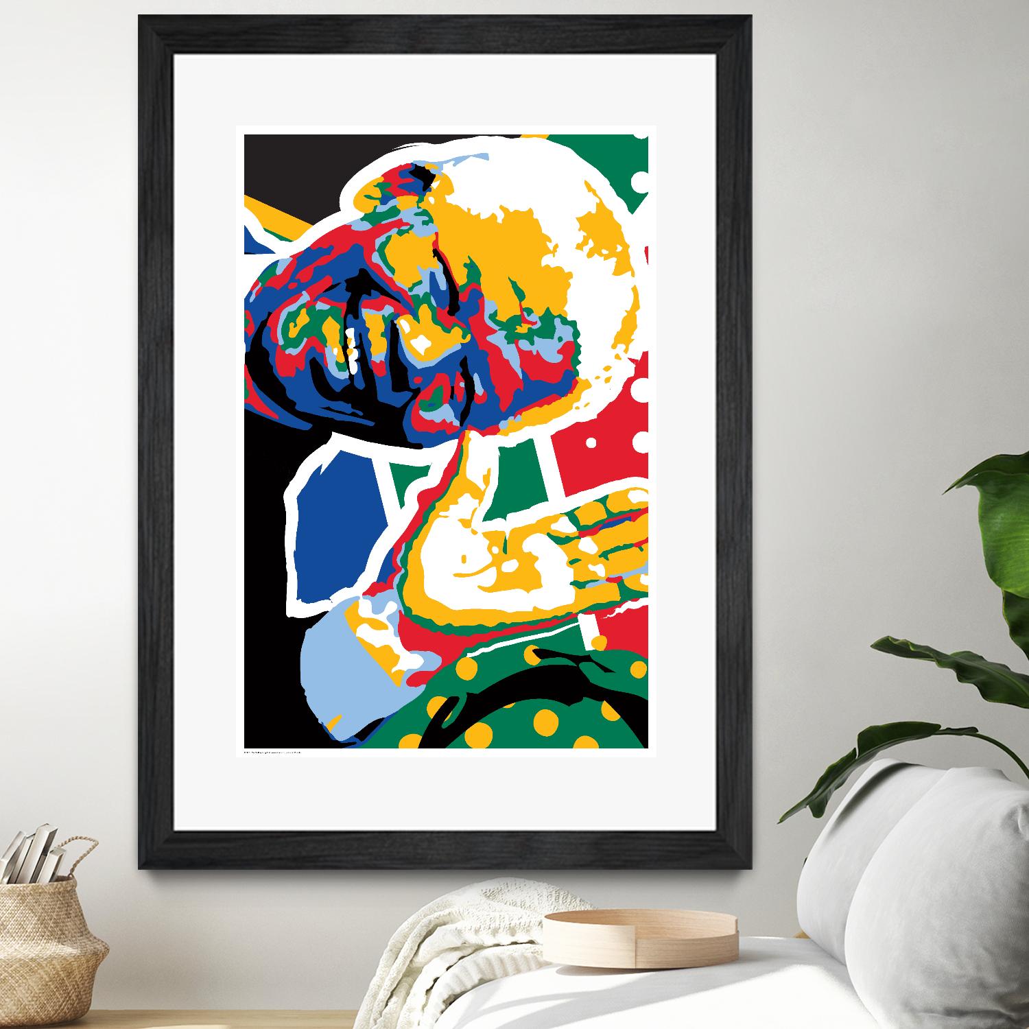 Madiba by Ray Lengelé on GIANT ART - green street art nelson mandela