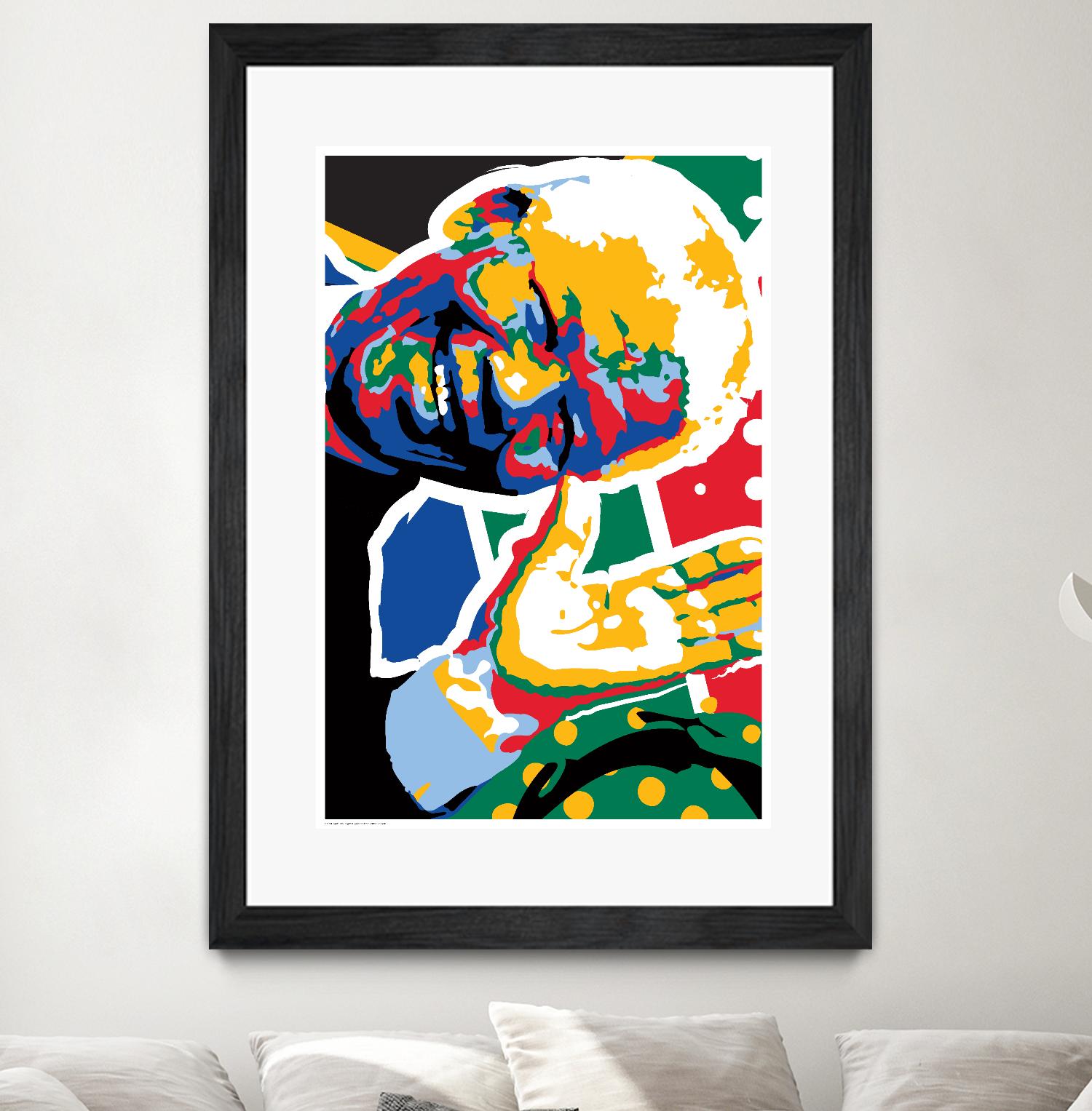 Madiba by Ray Lengelé on GIANT ART - green street art nelson mandela