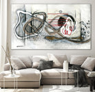 Et on s'accroche II by Sylvie Cloutier on GIANT ART - white abstract