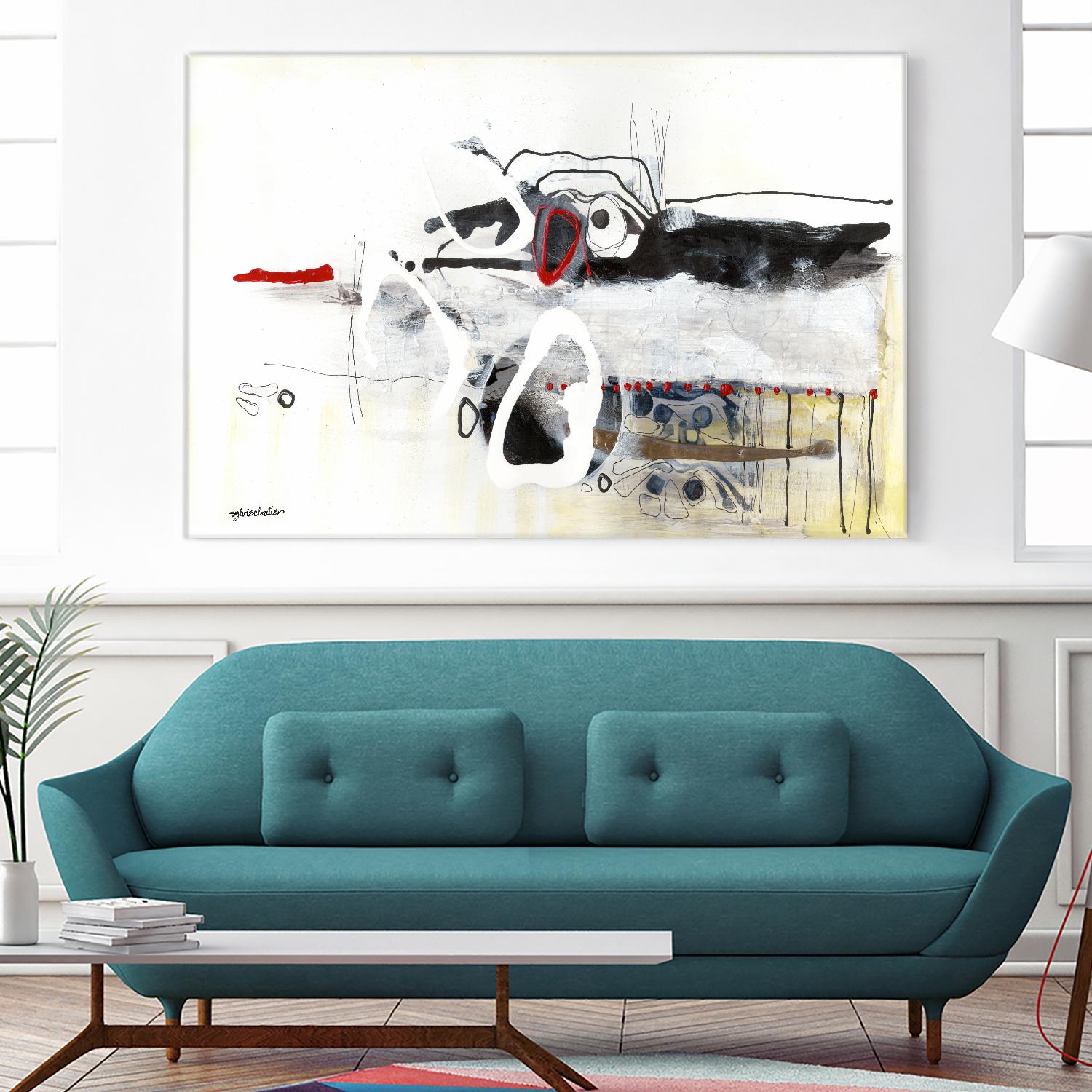 Çapeut nous échapper by Sylvie Cloutier on GIANT ART - black men and women