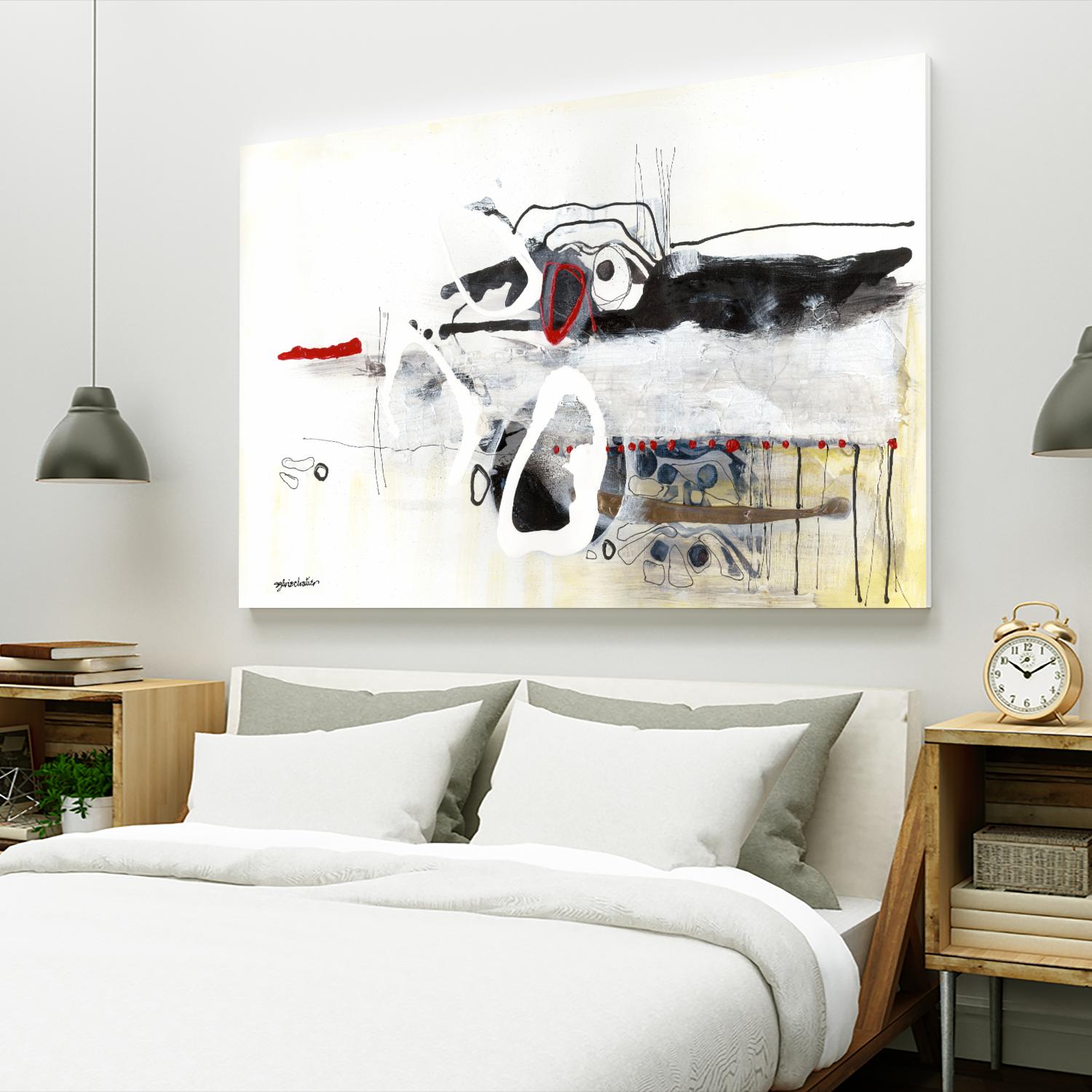 Çapeut nous échapper by Sylvie Cloutier on GIANT ART - black men and women