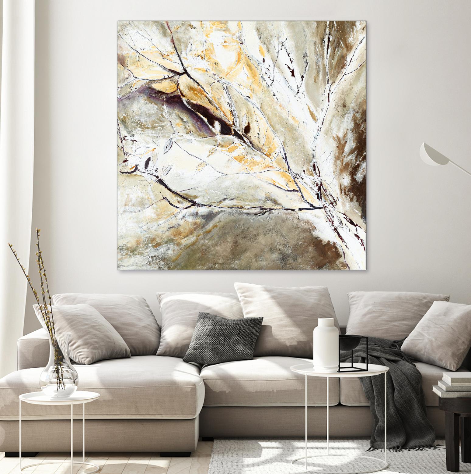 Brocart by Kathleen Cloutier on GIANT ART - white abstract
