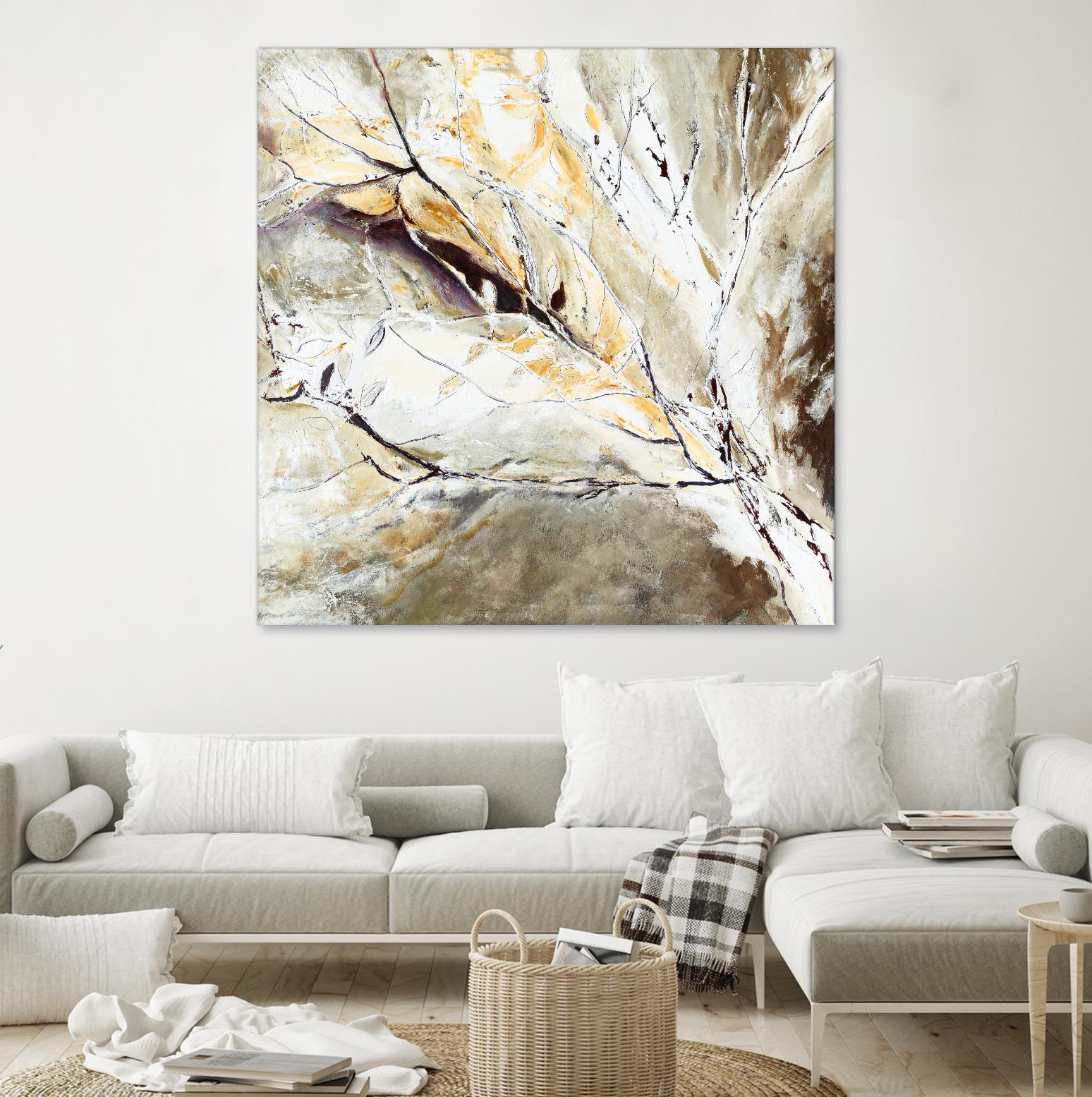 Brocart by Kathleen Cloutier on GIANT ART - white abstract