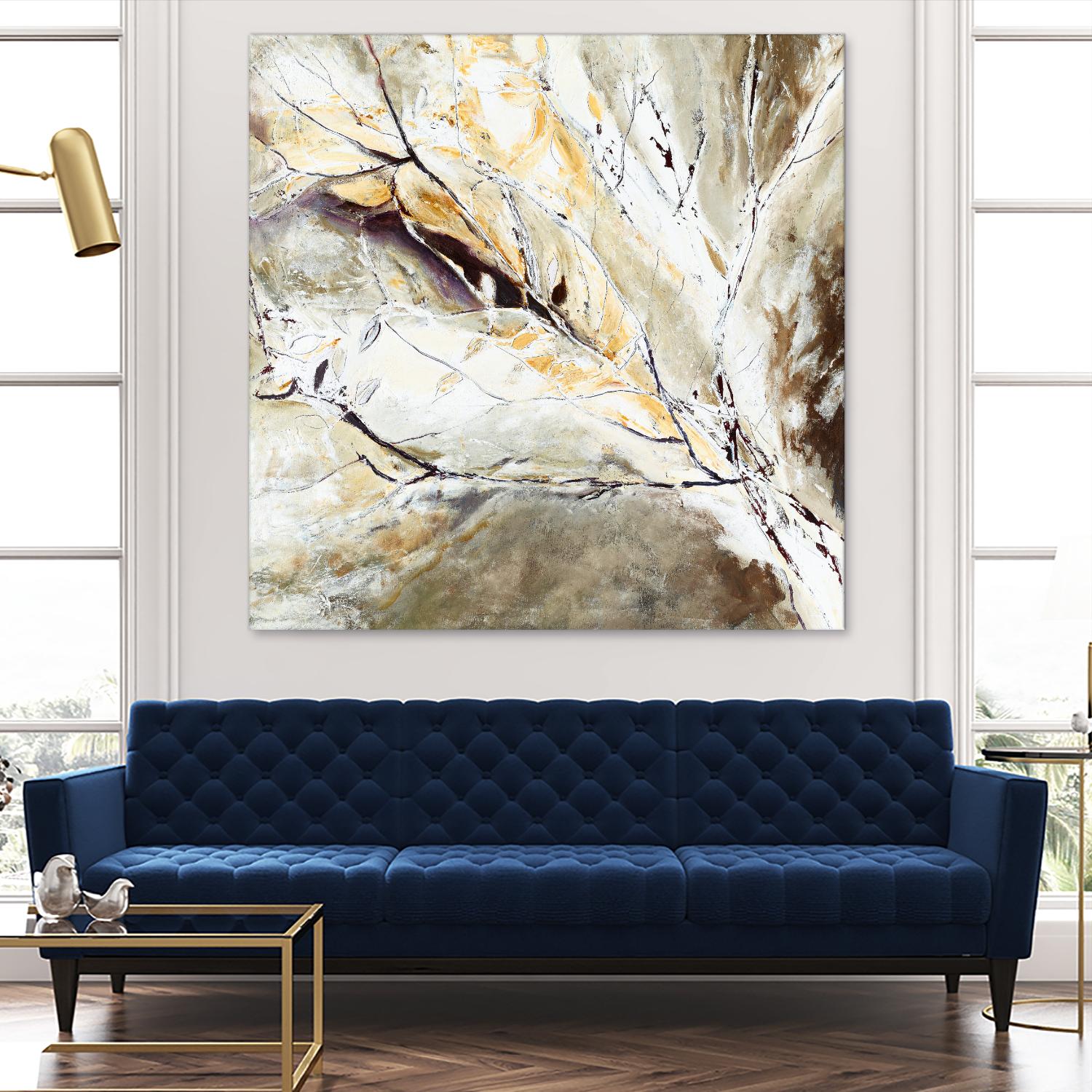 Brocart by Kathleen Cloutier on GIANT ART - white abstract