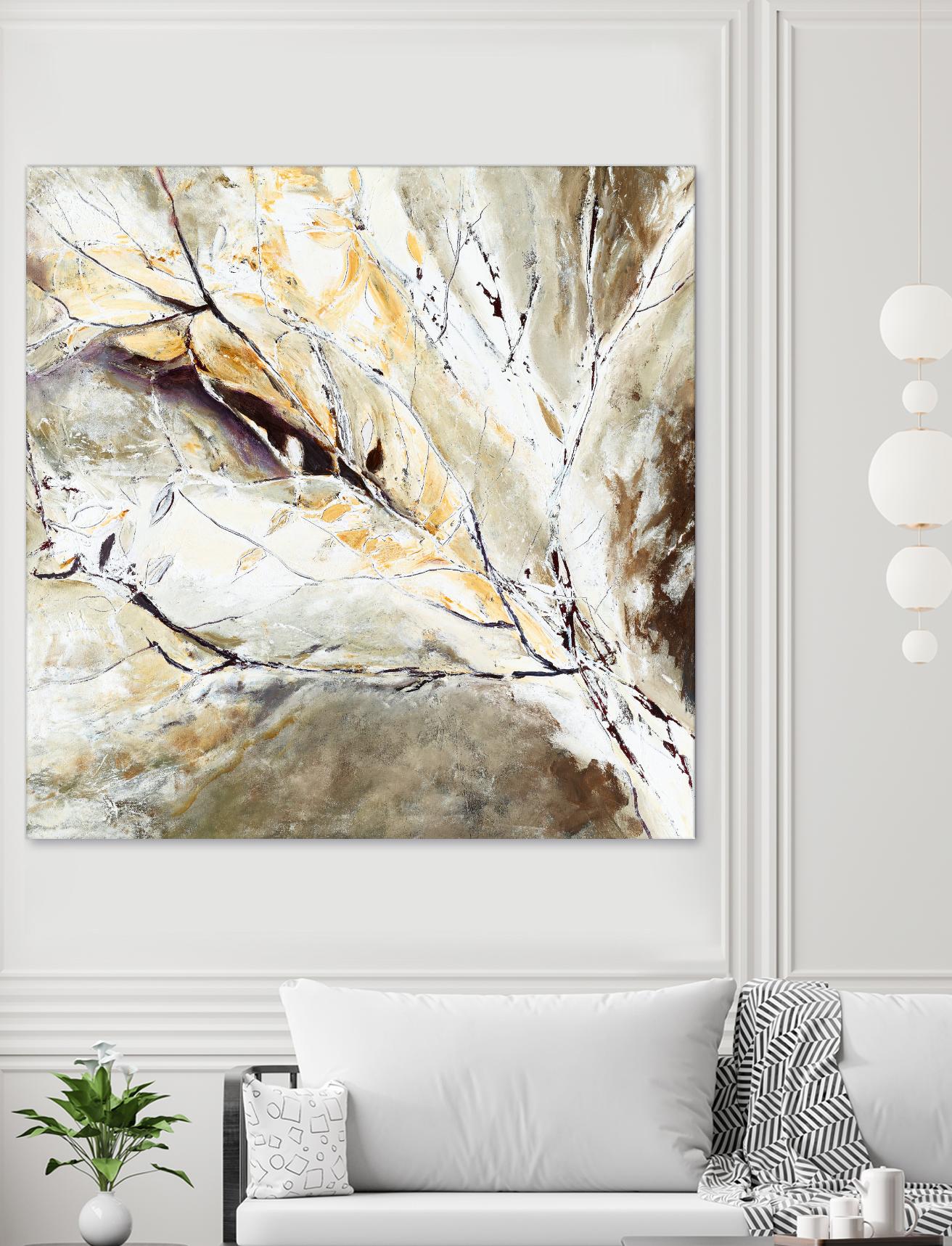 Brocart by Kathleen Cloutier on GIANT ART - white abstract