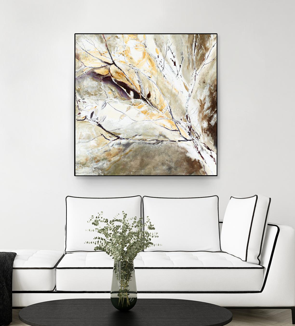 Brocart by Kathleen Cloutier on GIANT ART - white abstract