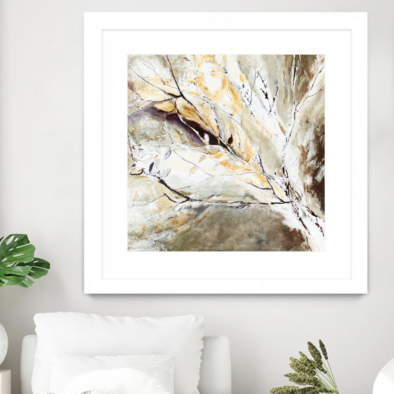 Brocart by Kathleen Cloutier on GIANT ART - white abstract