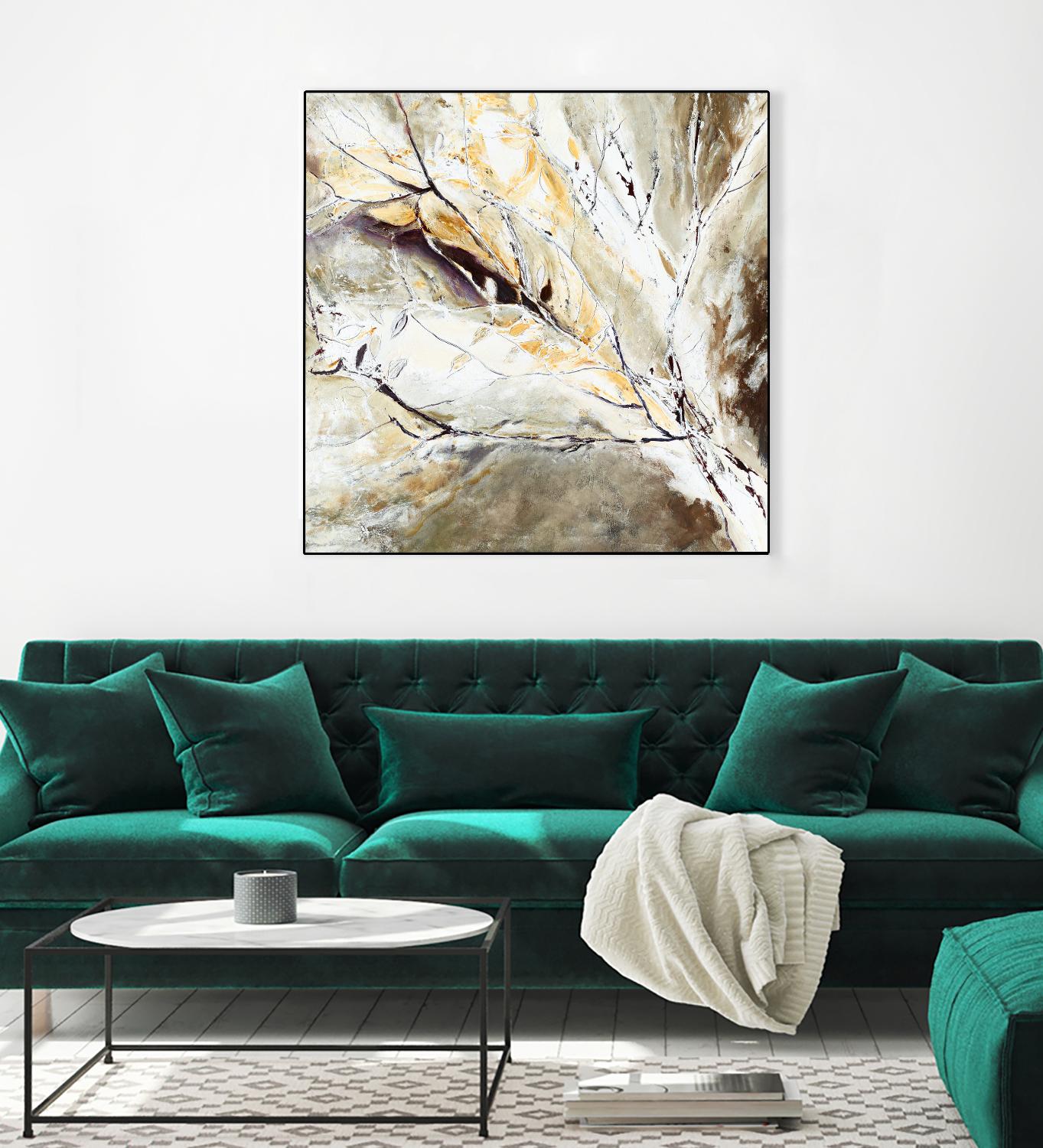 Brocart by Kathleen Cloutier on GIANT ART - white abstract