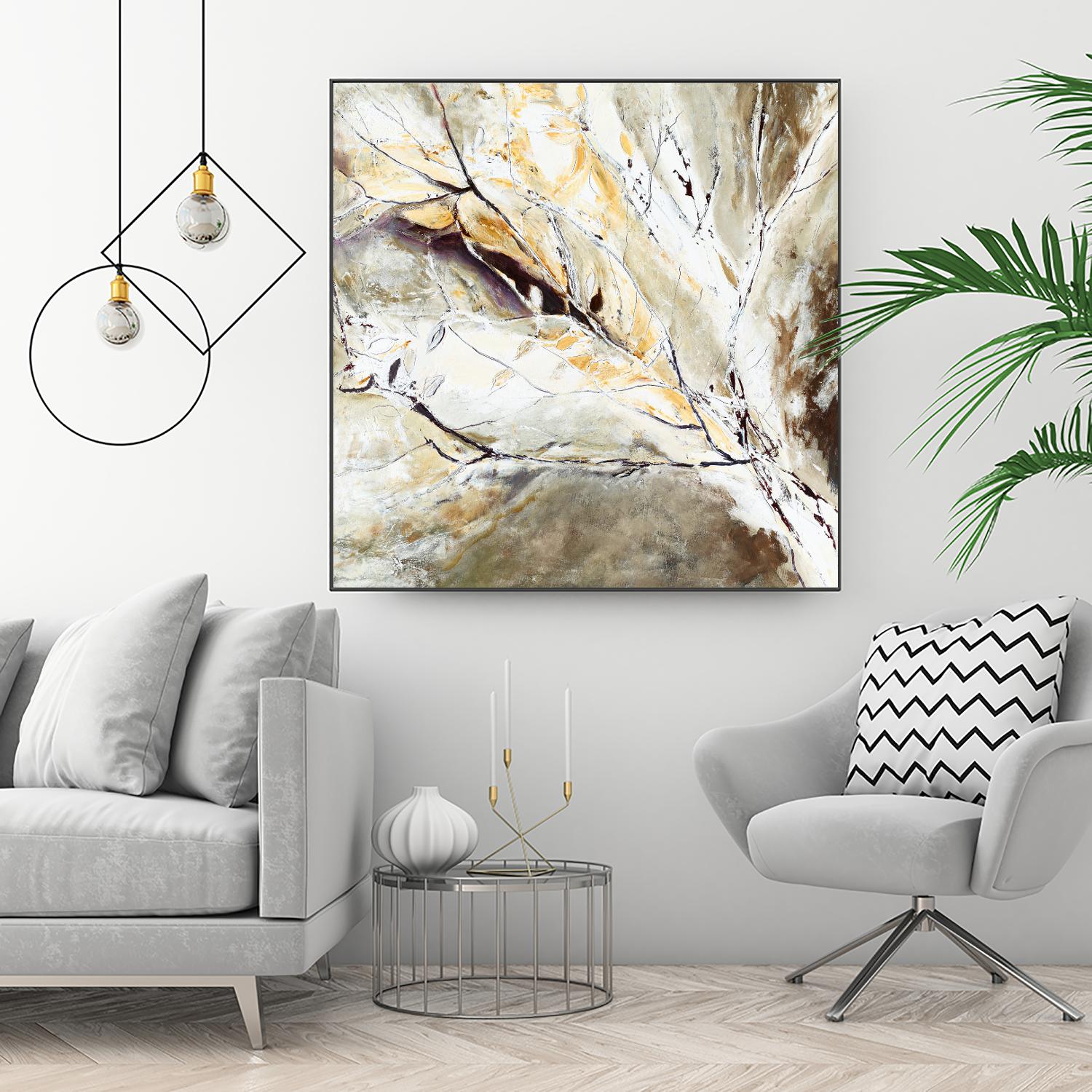 Brocart by Kathleen Cloutier on GIANT ART - white abstract
