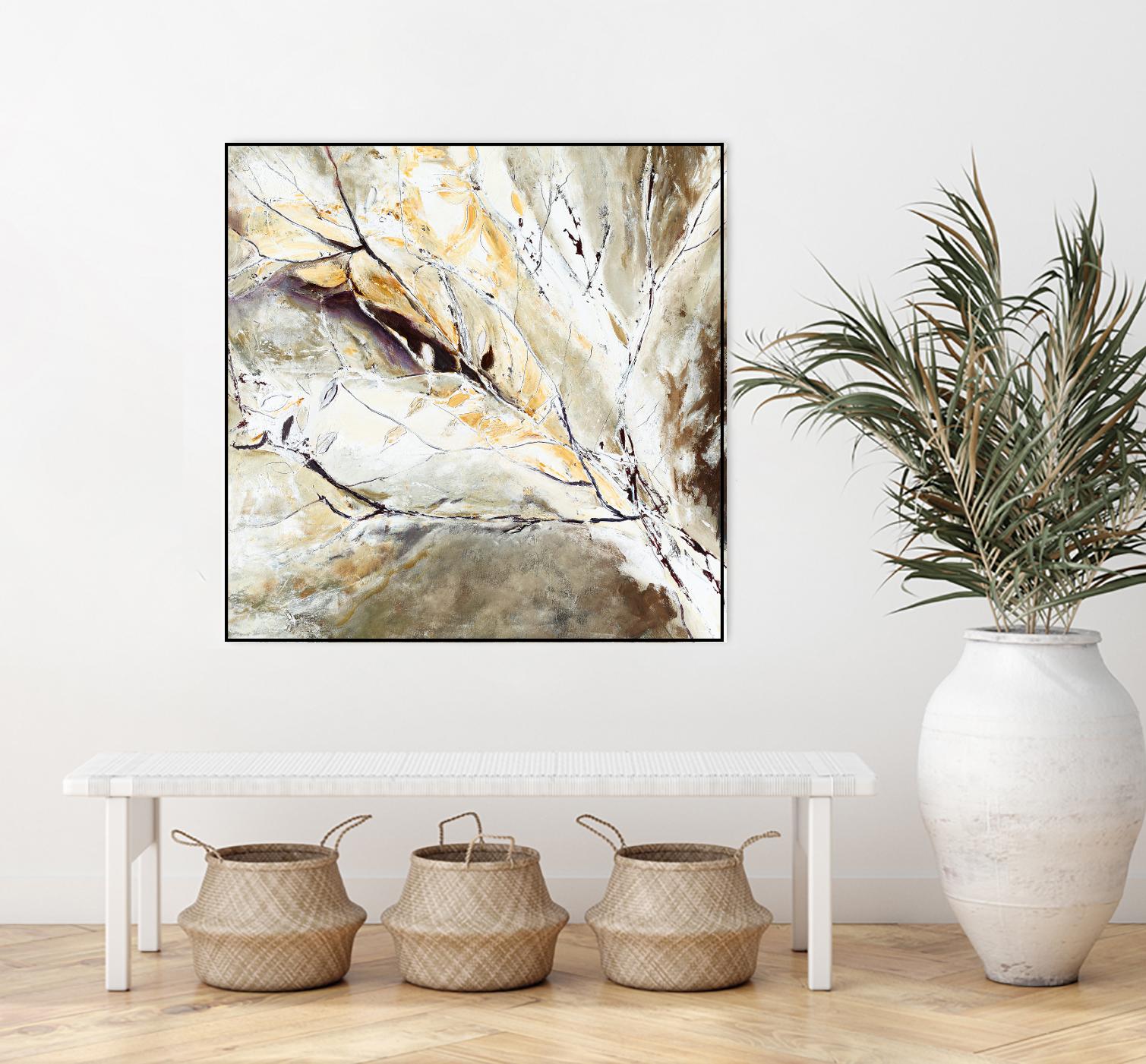 Brocart by Kathleen Cloutier on GIANT ART - white abstract