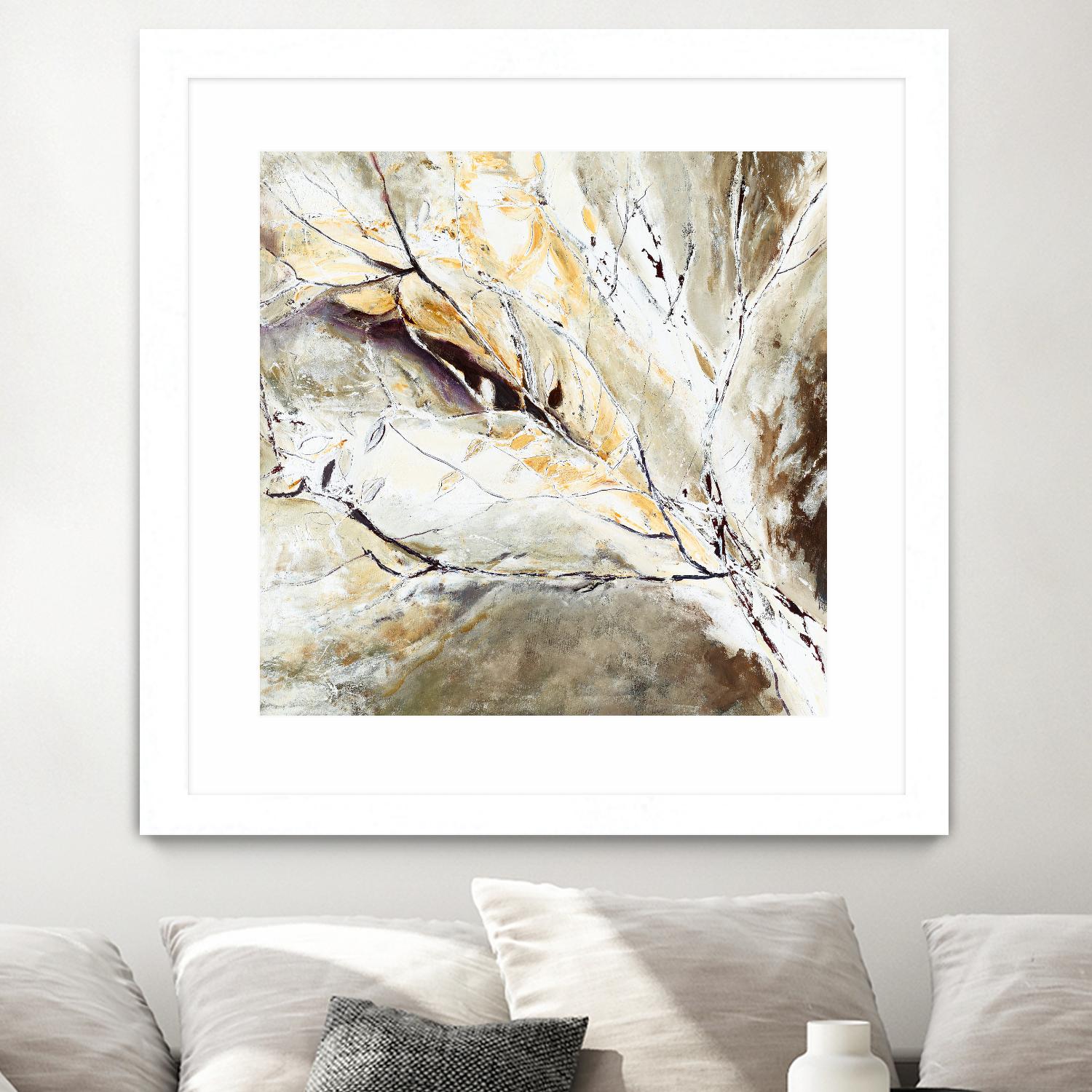 Brocart by Kathleen Cloutier on GIANT ART - white abstract