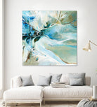 Écume by Kathleen Cloutier on GIANT ART - green abstract