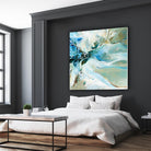 Écume by Kathleen Cloutier on GIANT ART - green abstract