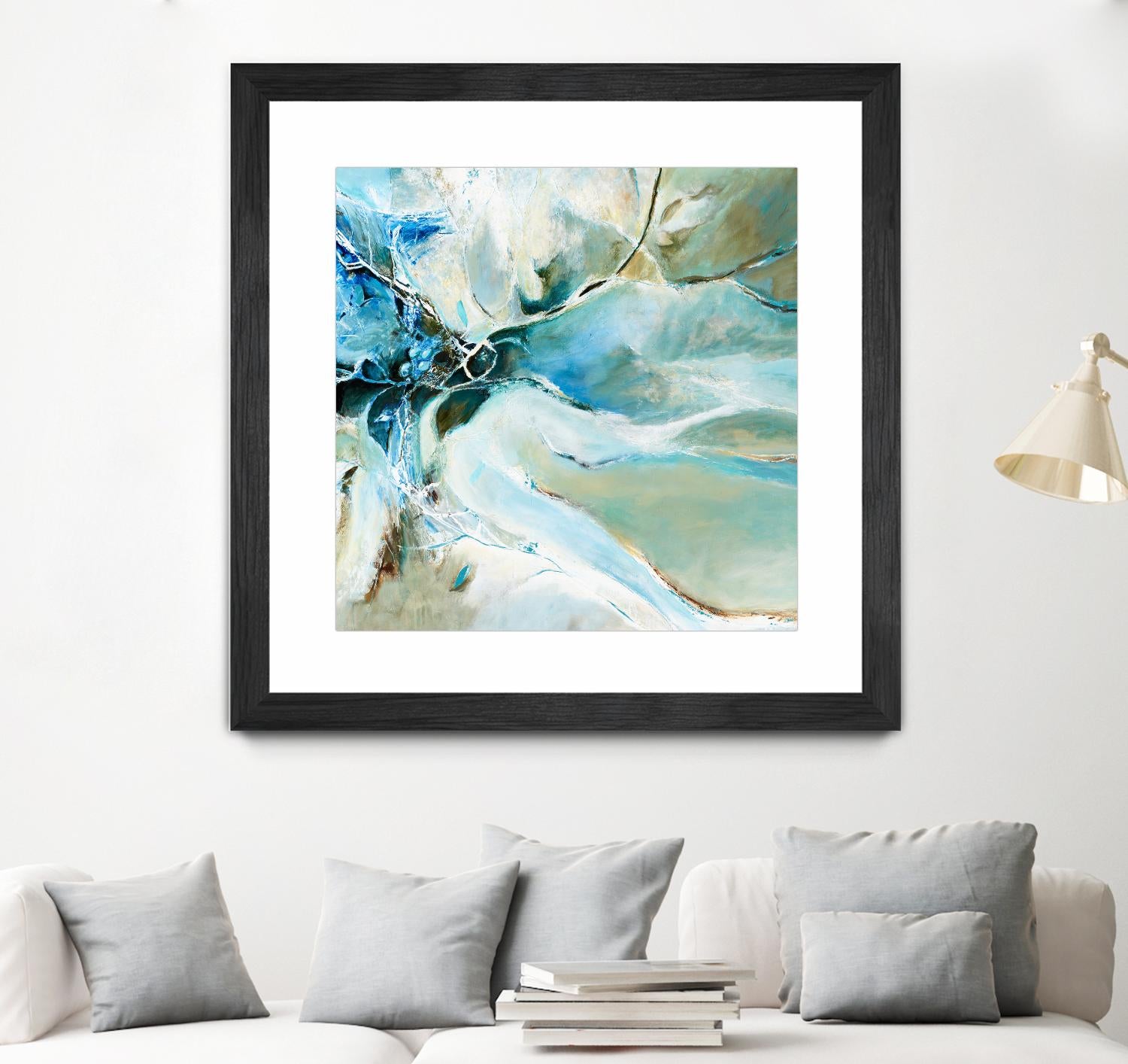 Écume by Kathleen Cloutier on GIANT ART - green abstract