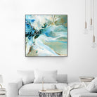 Écume by Kathleen Cloutier on GIANT ART - green abstract