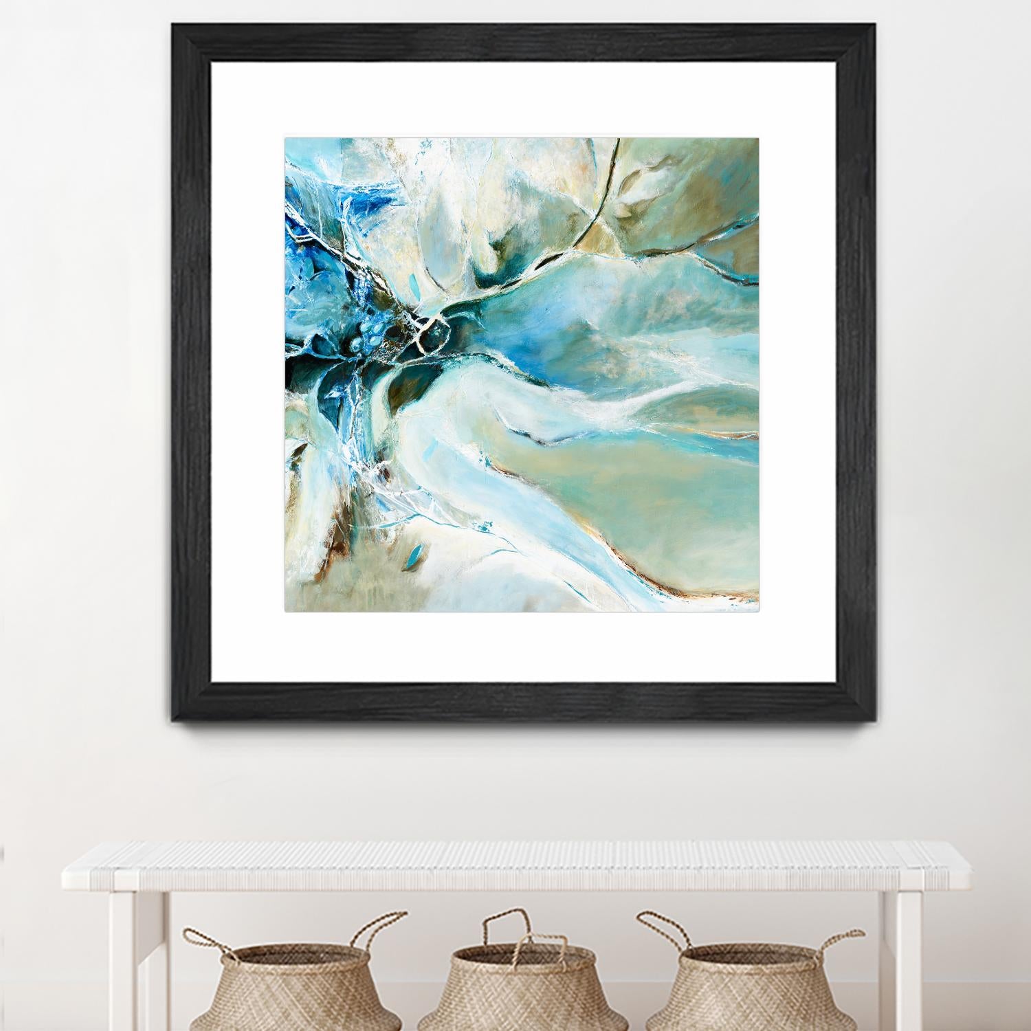 Écume by Kathleen Cloutier on GIANT ART - green abstract