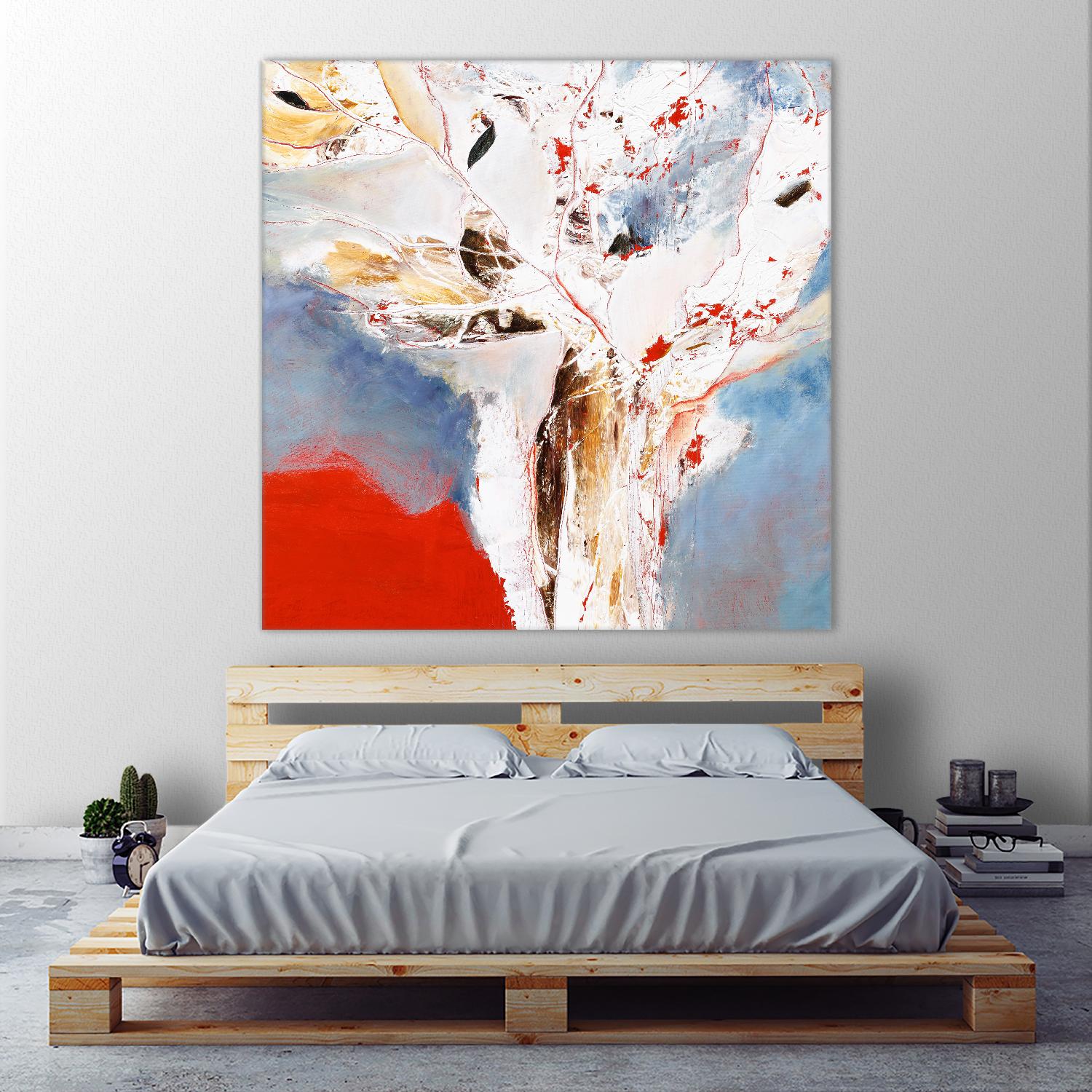 Salsa by Kathleen Cloutier on GIANT ART - red abstract