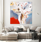 Salsa by Kathleen Cloutier on GIANT ART - red abstract
