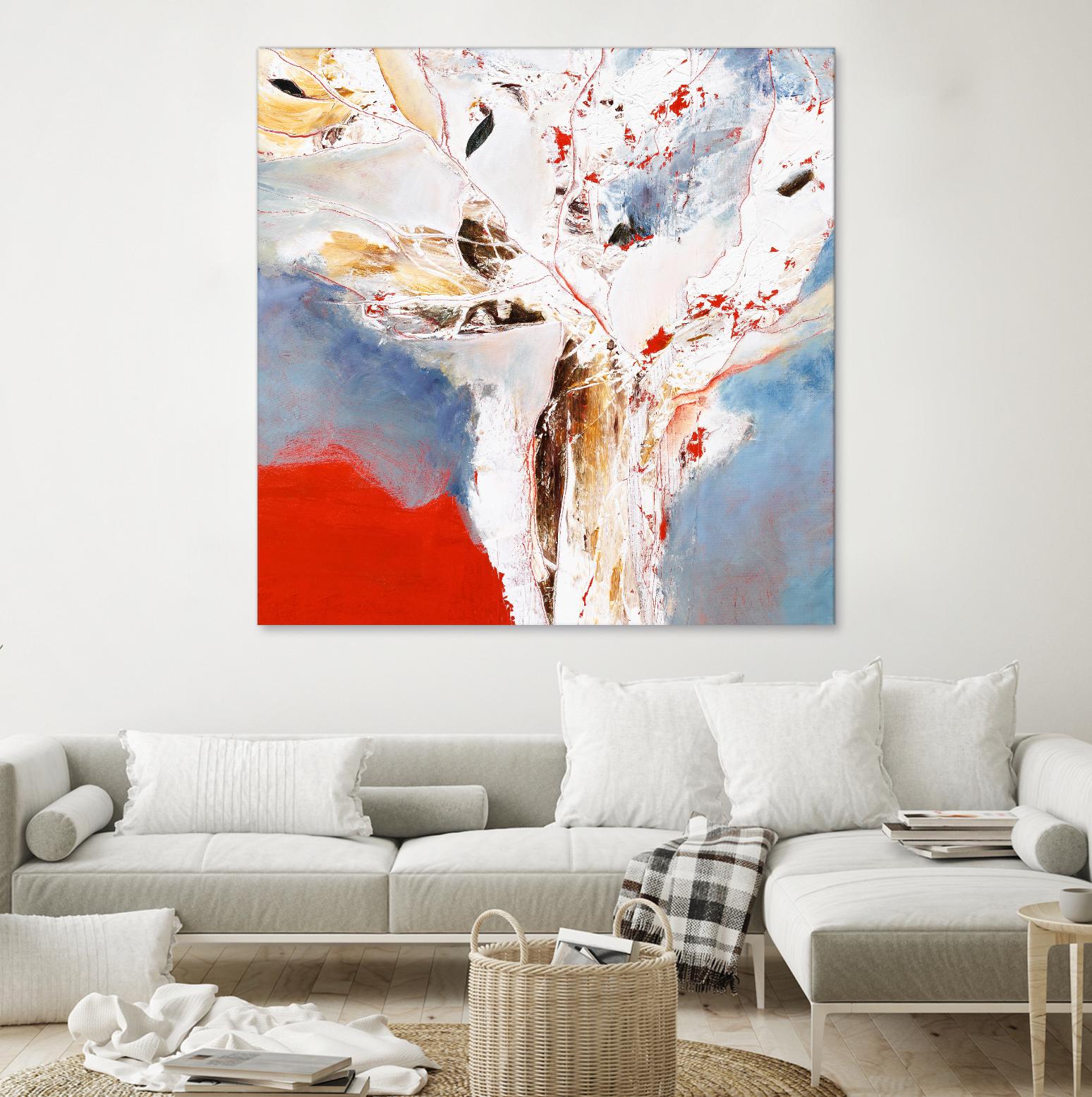 Salsa by Kathleen Cloutier on GIANT ART - red abstract