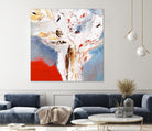 Salsa by Kathleen Cloutier on GIANT ART - red abstract