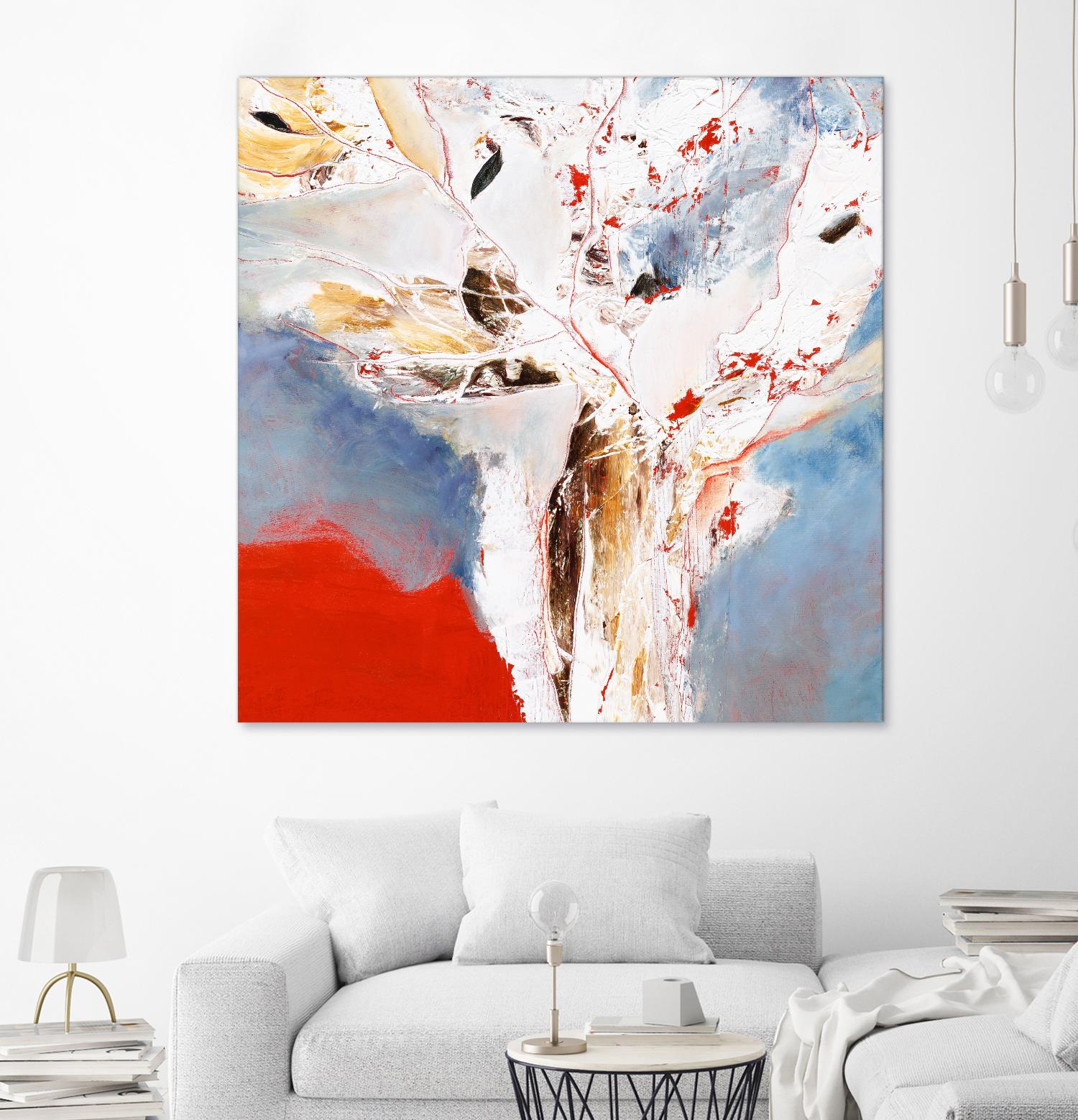 Salsa by Kathleen Cloutier on GIANT ART - red abstract