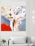 Salsa by Kathleen Cloutier on GIANT ART - red abstract