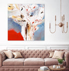 Salsa by Kathleen Cloutier on GIANT ART - red abstract