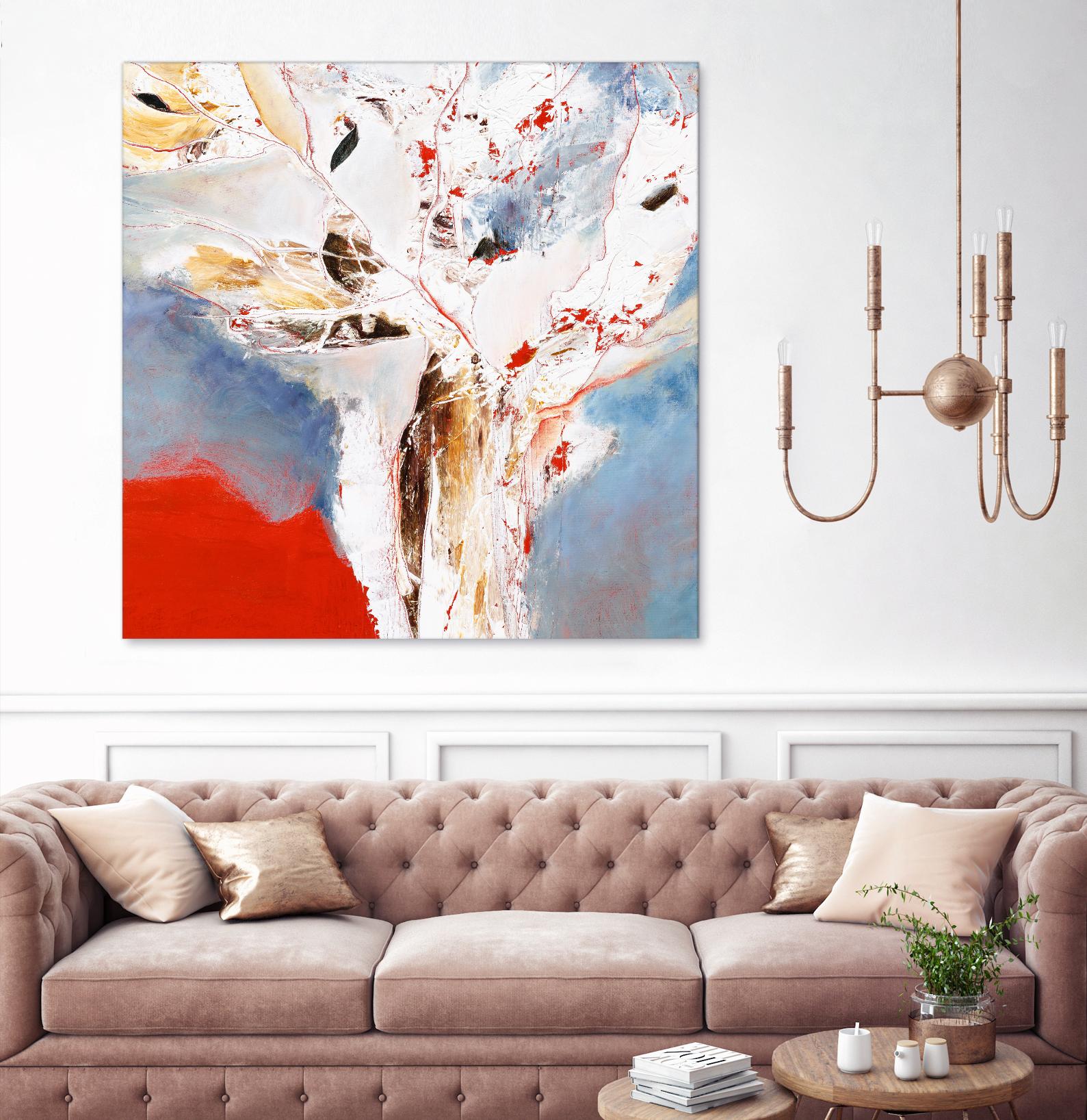 Salsa by Kathleen Cloutier on GIANT ART - red abstract