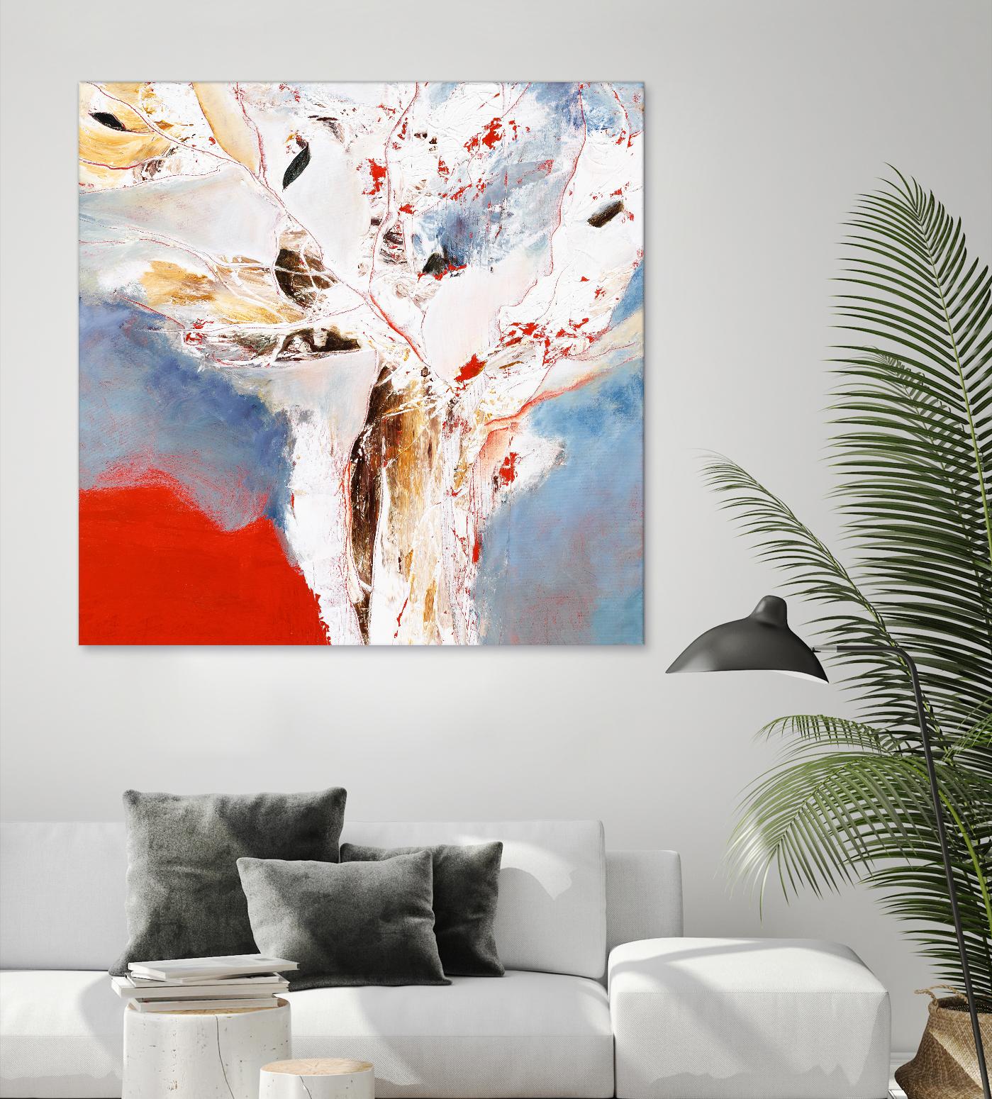 Salsa by Kathleen Cloutier on GIANT ART - red abstract