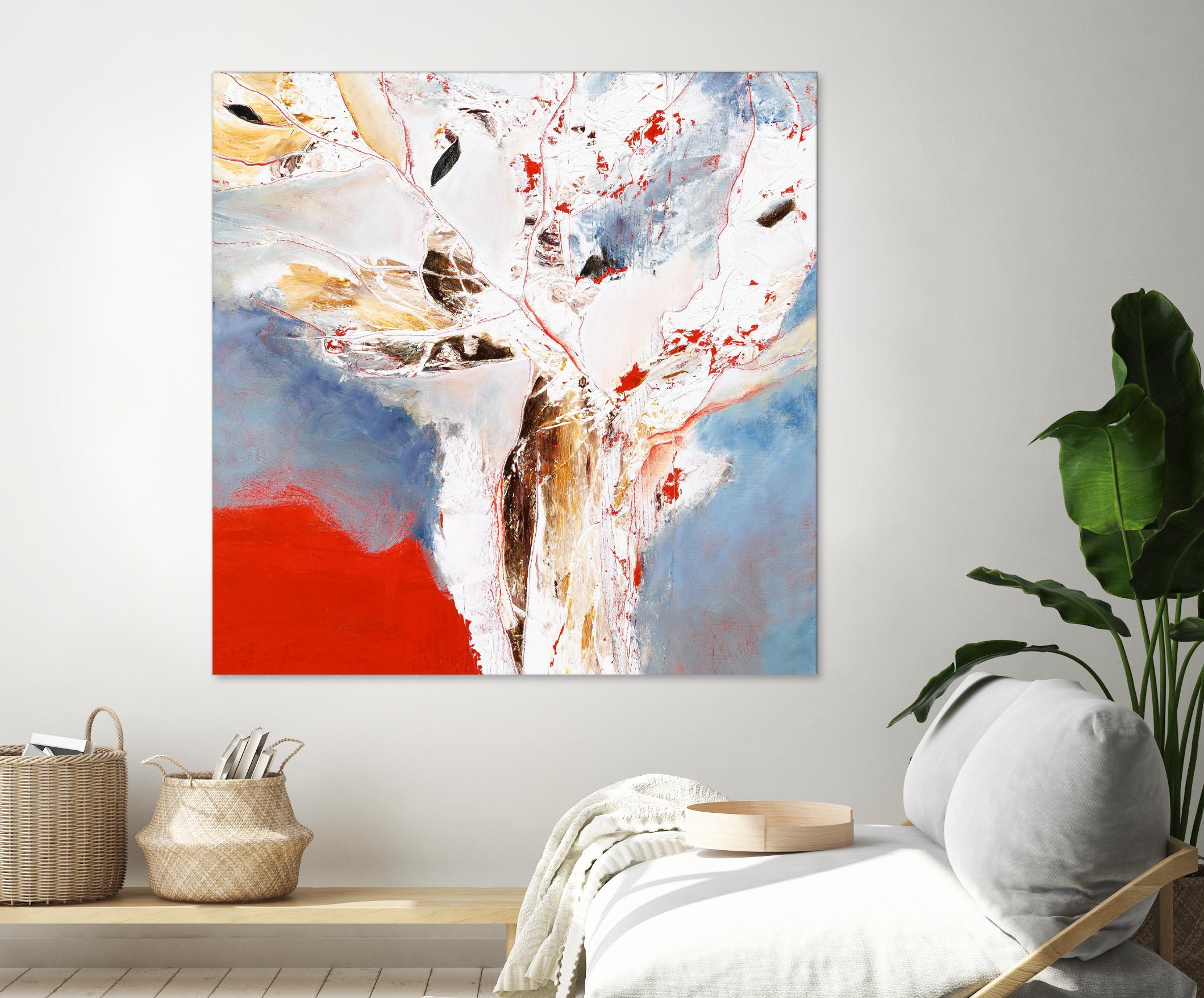 Salsa by Kathleen Cloutier on GIANT ART - red abstract