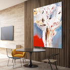 Salsa by Kathleen Cloutier on GIANT ART - red abstract