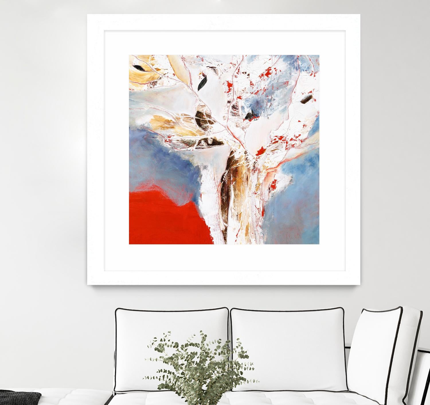 Salsa by Kathleen Cloutier on GIANT ART - red abstract