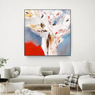 Salsa by Kathleen Cloutier on GIANT ART - red abstract
