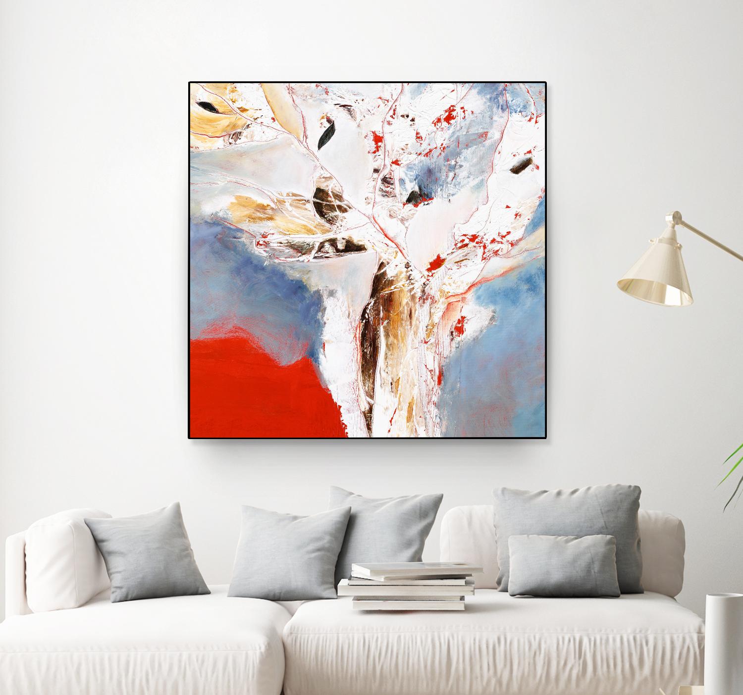 Salsa by Kathleen Cloutier on GIANT ART - red abstract