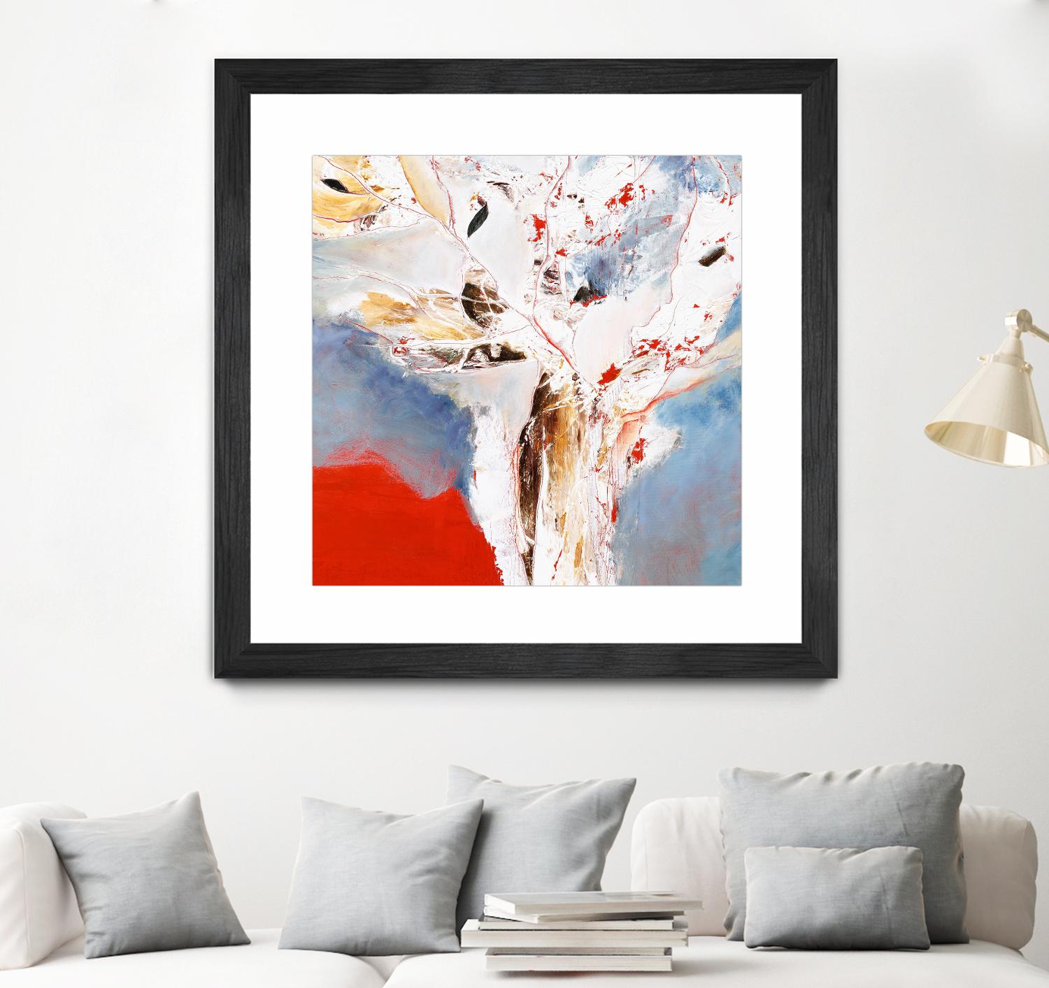 Salsa by Kathleen Cloutier on GIANT ART - red abstract