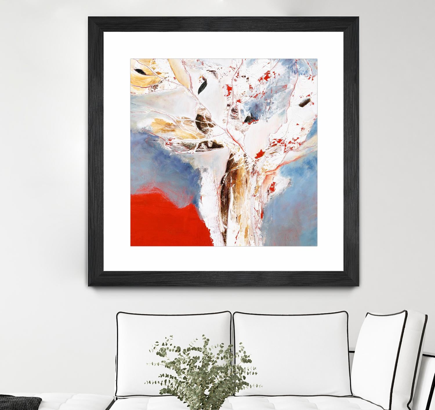 Salsa by Kathleen Cloutier on GIANT ART - red abstract