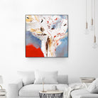 Salsa by Kathleen Cloutier on GIANT ART - red abstract