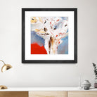 Salsa by Kathleen Cloutier on GIANT ART - red abstract