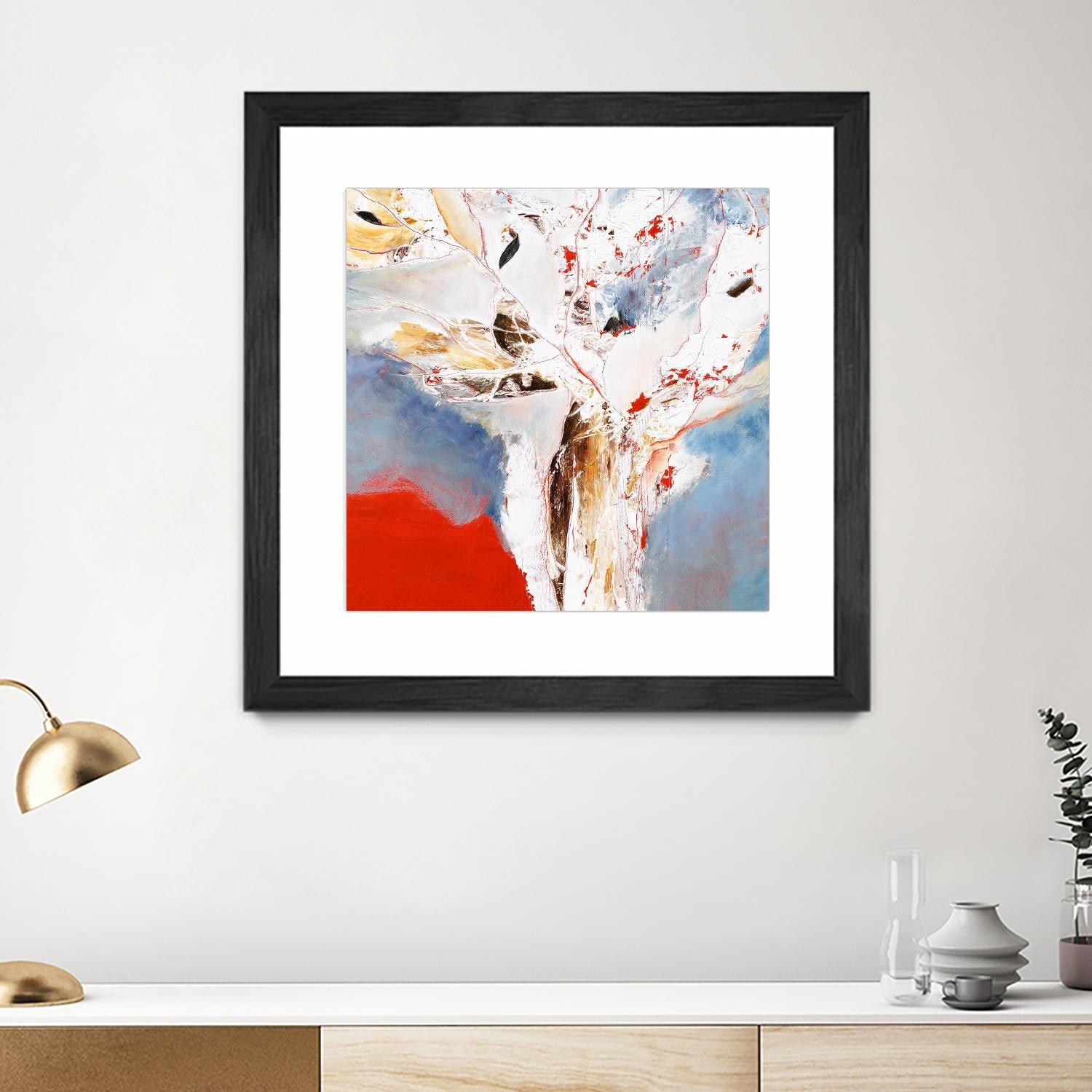 Salsa by Kathleen Cloutier on GIANT ART - red abstract